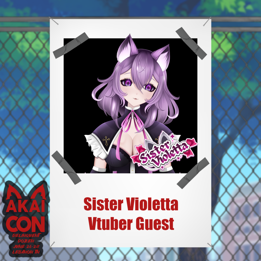 AkaiCon 2026 Welcomes Sister Violetta as a Vtuber Guest
